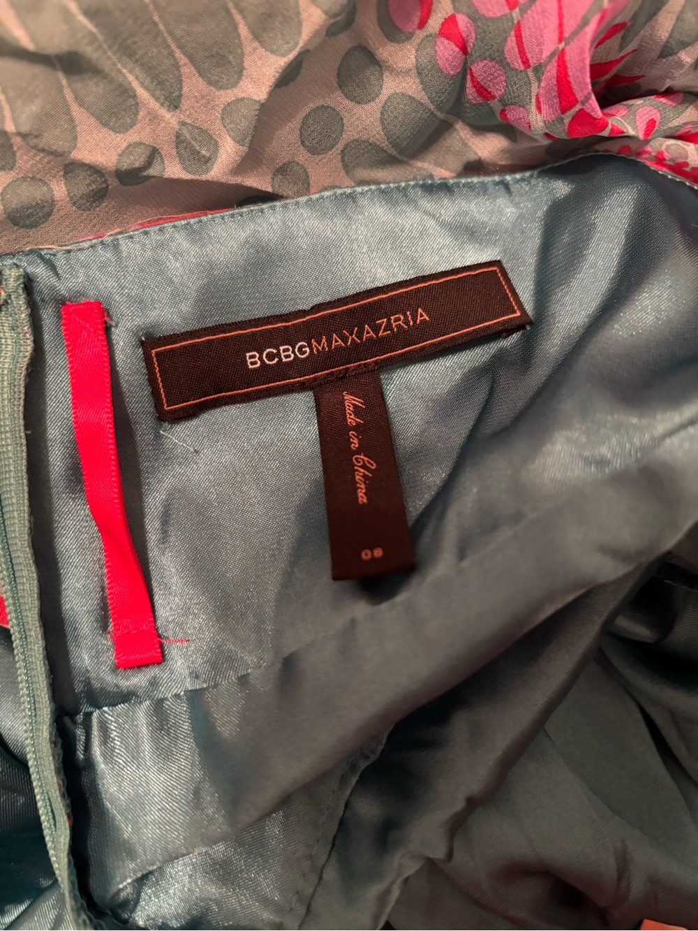 BCBGMaxAzria Halter silk Dress 8 - Picture 6 of 7